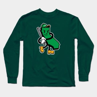 Oakland 'Oaktown Baseball State' Fan T-Shirt: Show Your East Bay Pride with a California Mascot Baseball Design! Long Sleeve T-Shirt